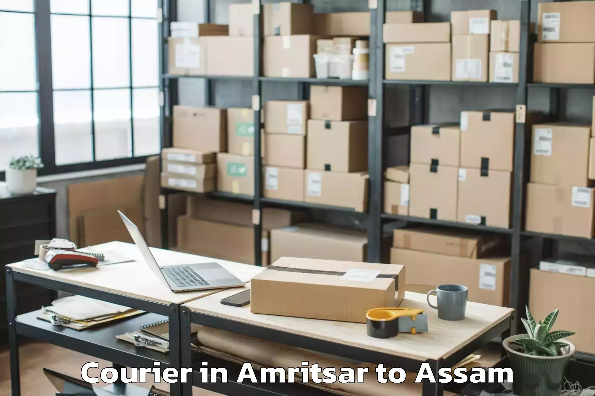 Book Amritsar to Boitamari Courier Online